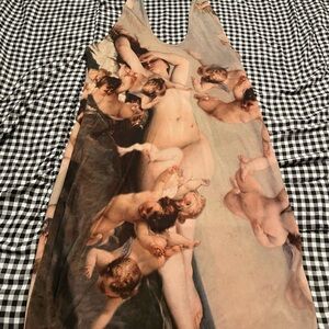 Fashion Nova Artistic Backless Dress - Multicolor